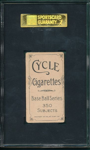 1909-1911 T206 Gasper Cycle Cigarettes SGC 20