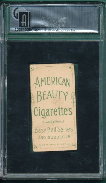 1909-1911 T206 Campbell American Beauty Cigarettes GAI 2  *Low Pop Report*