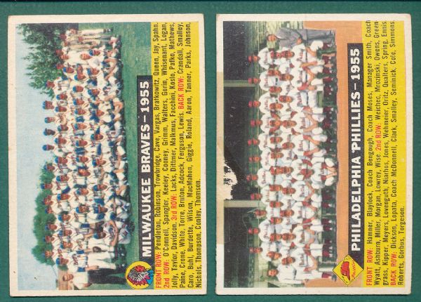 1956 Topps (96) Card Lot W/Team Cards