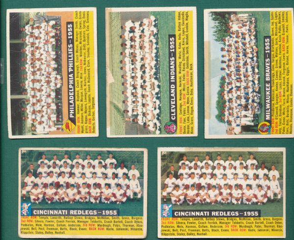1956 Topps (96) Card Lot W/Team Cards