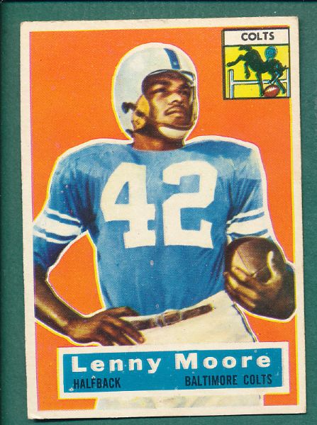 1956 Topps FB (109) Card Lot W/ Lenny Moore, Rookie
