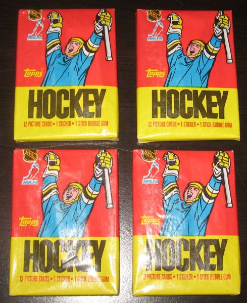 1987-88 Topps Hockey Lot of (5) Unopened Packs
