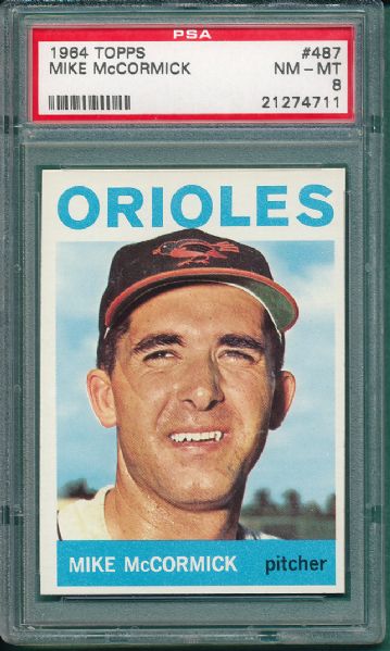 1964 Topps Baltimore Orioles (2) Card Lot PSA 8