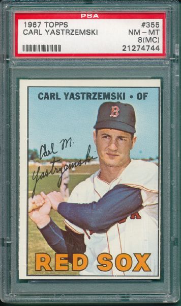 1967 Topps #355 Carl Yastrzemski PSA 9 (MC)