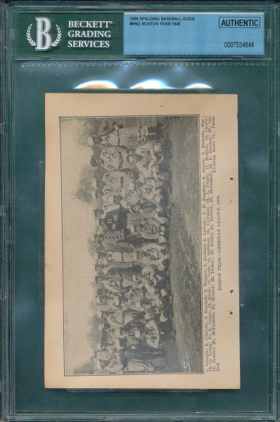 1909 Spaulding Basball Guide Lot of (5) Teams & Ty Cobb