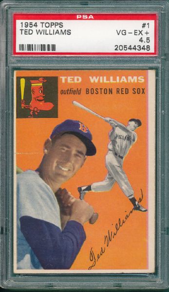 1954 Topps #1 Ted Williams PSA 4.5