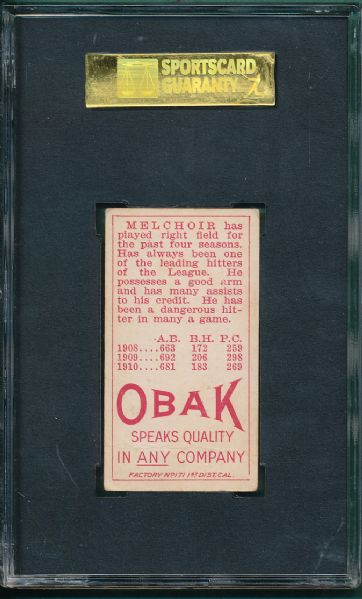1911 T212 Melchoir Obak Cigarettes SGC 30