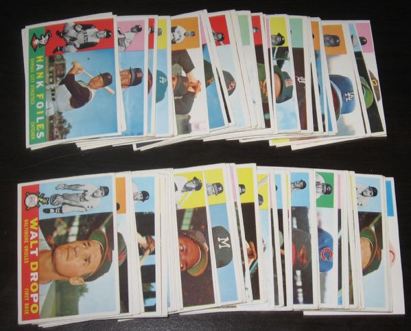 1960 Topps (177) Card Lot W/HOFers *Crease Free*