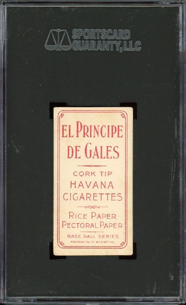 1909-1911 T206 Bliss, El Principe De Gales Cigarettes SGC 60 *None Graded Higher*