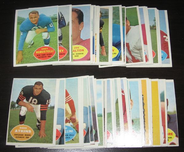 1960 Topps & Fleer FB (100) Card Lot W/Jim Brown