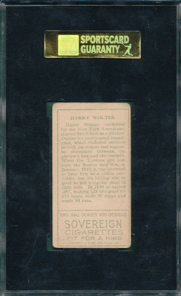 1911 T205 Wolter Sovereign Cigarettes SGC 40 