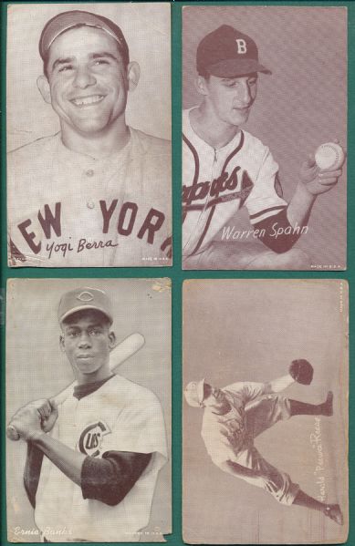 1947-66 Exhibits Lot of (49) W/ Stan Musial & Willie Mays