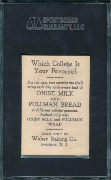 1920's Weber Baking College Pennants LaFayette SGC 60