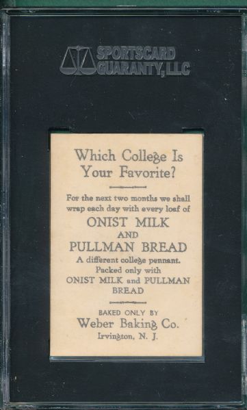 1920's Weber Baking College Pennants Notre Dame SGC 84
