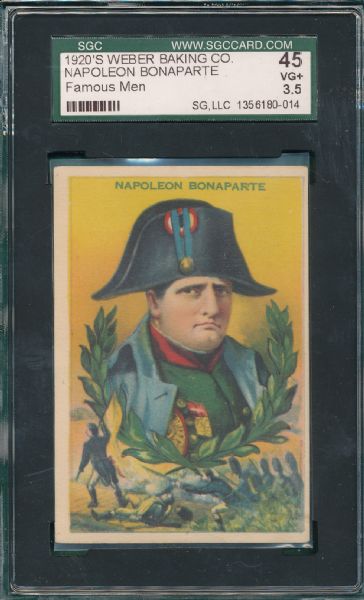 1920's Weber Baking D117 Famous Men, Napoleon Bonaparte SGC 45