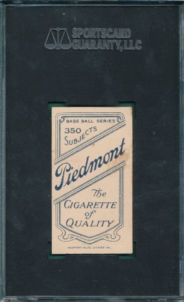 1909-1911 T206 Campbell Piedmont Cigarettes SGC 60