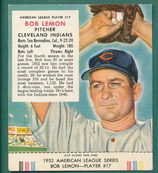 1953 Red Man Tobacco Snider & Lemon W/Tabs Lot of (2)