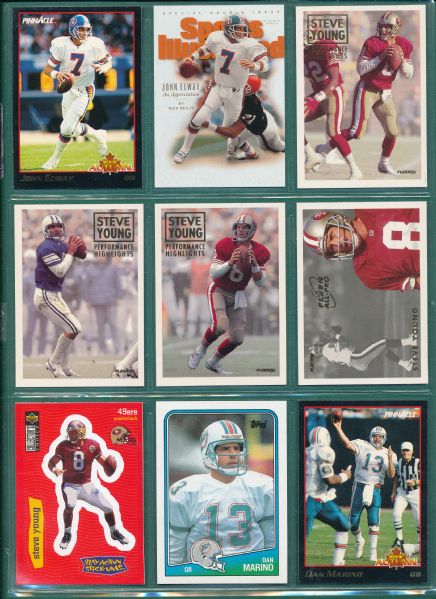 1980s-90s Sports Card Lot of (70+) W/ Baseball, Footbal HOFers, Boggs Rookie and Michael Jordan