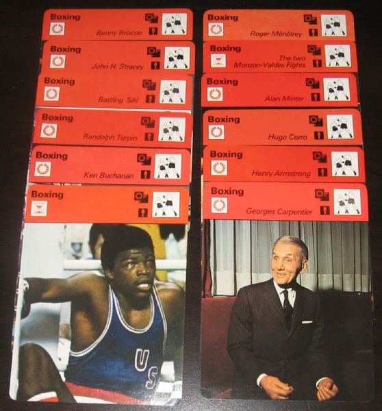 1979 Sportscasters Boxing Cards Lot of (13) W/ Dempsey