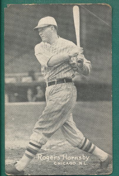 1926-29 Exhibits Rogers Hornsby *Gray*