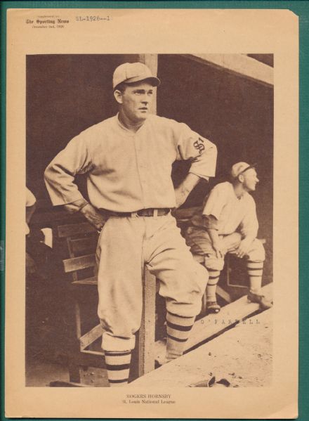 1926 M101-7 Sporting News Supplement Rogers Hornsby