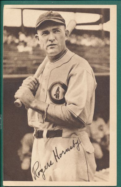 1931 Cubs Team Issue, Rogers Hornsby