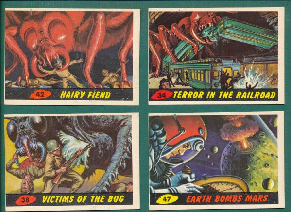 1962 Mars Attacks (4) Card Lot