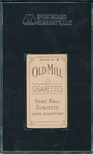 1910 T210-2 Bonner Old Mill Cigarettes SGC 20