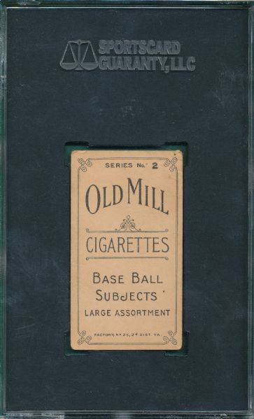 1910 T210-2 Clunk Old Mill Cigarettes SGC 10