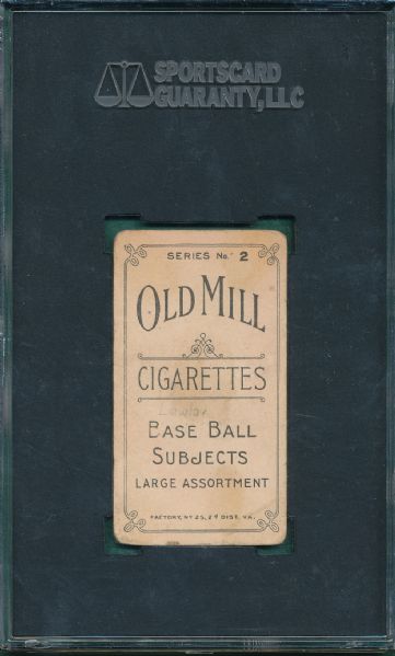1910 T210-2 Lawlor Old Mill Cigarettes SGC 10