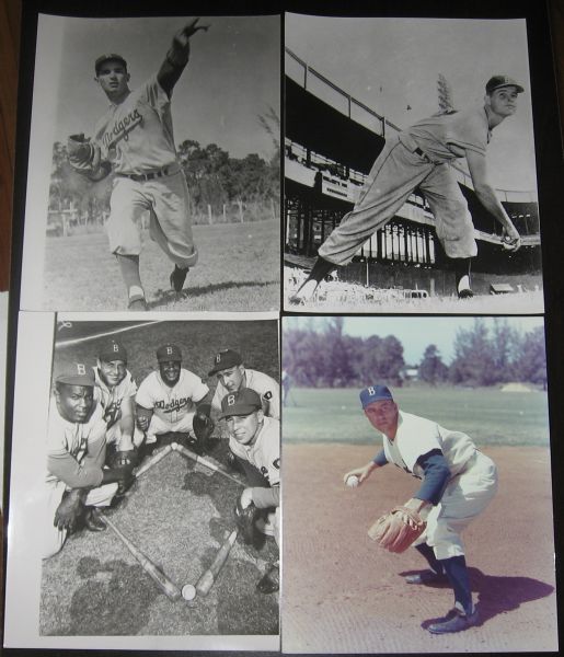 Lot of (19) Brooklyn Dodgers 8 X 10 Photos W/ Jackie Robinson