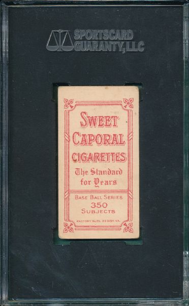 1909-1911 T206 Randall, 350, factory 25, Sweet Caporal Cigarettes SGC 40 *Double Name*