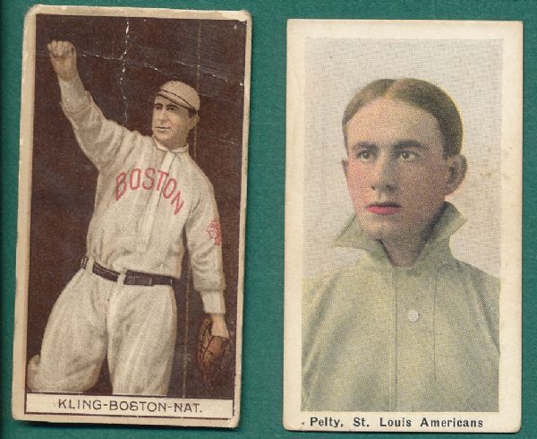1911-29 Type Card Variety (5) Card Lot W/ M116 Pelty