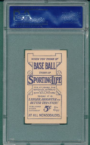 1911 M116 George Stallings Sporting Life PSA 5