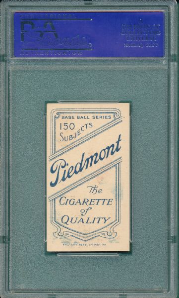 1909-1911 T206 Davis, H. Piedmont Cigarettes PSA 6