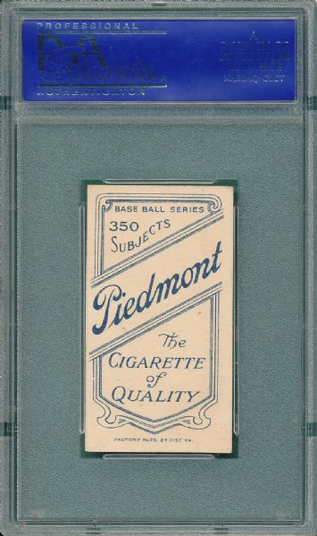 1909-1911 T206 Hofman Piedmont Cigarettes PSA 6