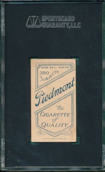 1909-1911 T206 Bresnahan, Batting, Piedmont Cigarettes SGC 60