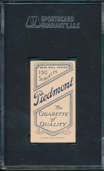 1909-1911 T206 Dahlen, Boston, Piedmont Cigarettes SGC 55