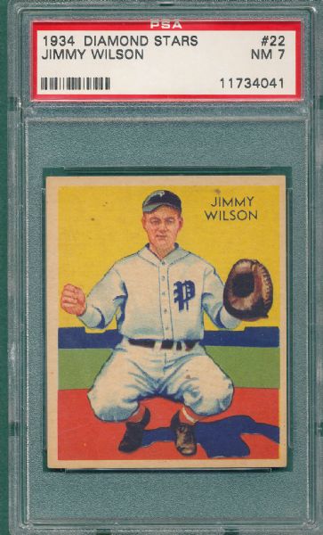 1934-36 Diamond Stars #22 Jimmy Wilson PSA 7