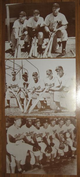 Lot of (14) Baseball Pictures 11 X 14 W/ Mantle & DiMaggio