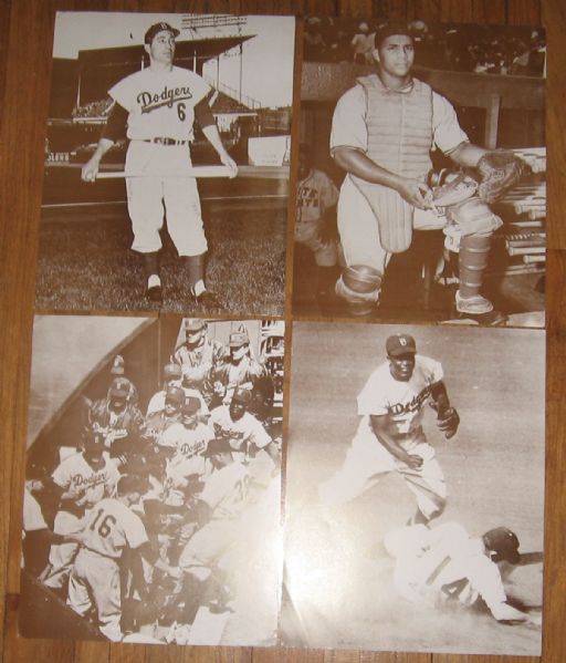 Lot of (14) Baseball Pictures 11 X 14 W/ Mantle & DiMaggio