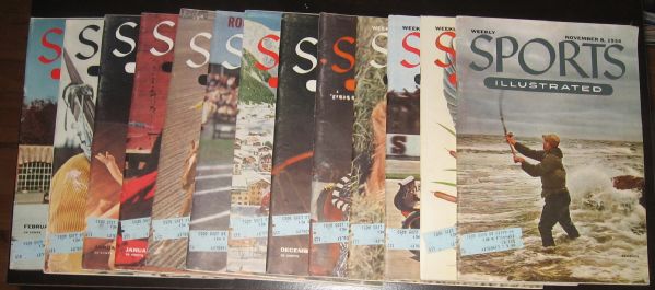 Sports Illustrated Nov 8, 54 to Feb 7, 55, Lot of (14) 