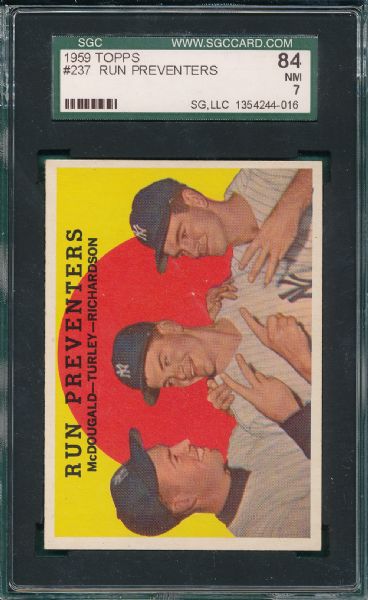 1959 Topps Lot of (4) all SGC W/ Drysdale 