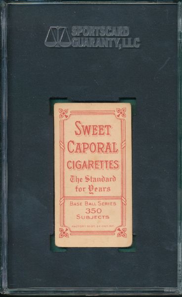 1909-1911 T206 Miller Sweet Caporal Cigarettes SGC 40 
