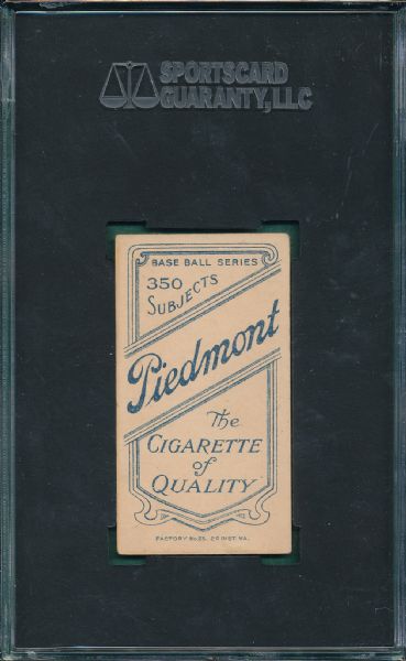 1909-1911 T206 Arndt Piedmont Cigarettes SGC 40