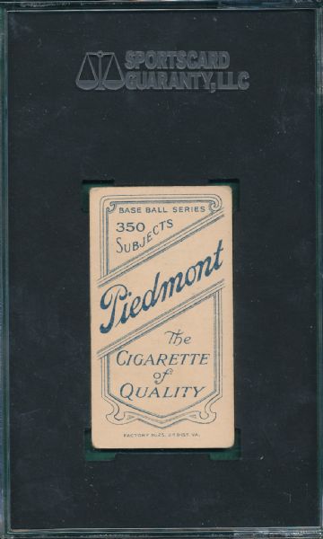 1909-1911 T206 Clymer Piedmont Cigarettes SGC 40