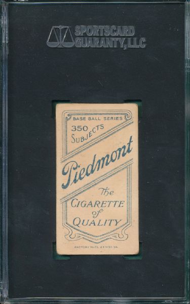 1909-1911 T206 Delehanty Piedmont Cigarettes SGC 40