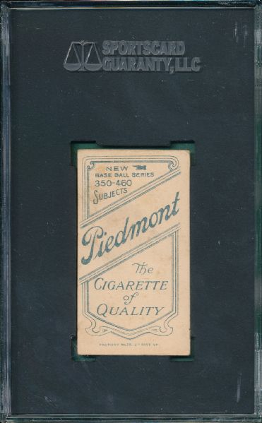 1909-1911 T206 Devore Piedmont Cigarettes SGC 40