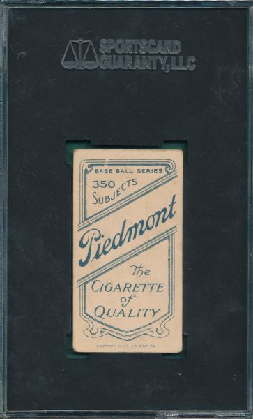 1909-1911 T206 Krause, Portrait, Piedmont Cigarettes SGC 40