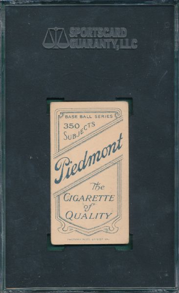 1909-1911 T206 O'Brien Piedmont Cigarettes SGC 40